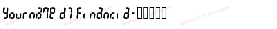 Yourname D7 Financia字体转换